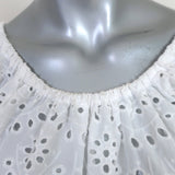 Natalie Martin Off the Shoulder Top Ella White Eyelet Size Extra Small