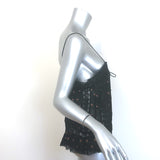 Ulla Johnson Bernie Lace-Trim Tank Top Black Floral-Embroidered Crepe Size 10