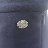 Chanel High Rise Wide Leg Pants Navy Wool Size 34
