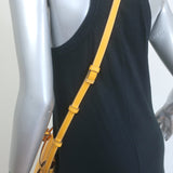 Anya Hindmarch Return to Nature Small Crossbody Flap Bag Yellow Leather