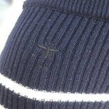 Christian Dior Marniere Striped Midi Skirt Navy/White Ribbed Knit Size US 6