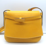 Anya Hindmarch Return to Nature Small Crossbody Flap Bag Yellow Leather
