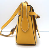 Anya Hindmarch Return to Nature Small Crossbody Flap Bag Yellow Leather