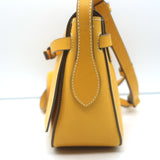 Anya Hindmarch Return to Nature Small Crossbody Flap Bag Yellow Leather
