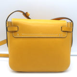 Anya Hindmarch Return to Nature Small Crossbody Flap Bag Yellow Leather