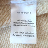 Mes Demoiselles Rosalia Metallic Crochet-Trimmed Sweater Ivory Cotton Size 0