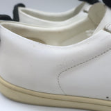 Saint Laurent Glitter Lips Court Classic Sneakers White Leather Size 37 US 8