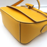 Anya Hindmarch Return to Nature Small Crossbody Flap Bag Yellow Leather