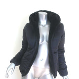 Save the Duck Laila Faux Fur Reversible Hooded Puffer Jacket Black Size 1/Small