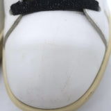 Saint Laurent Glitter Lips Court Classic Sneakers White Leather Size 37 US 8