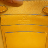 Anya Hindmarch Return to Nature Small Crossbody Flap Bag Yellow Leather
