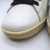 Saint Laurent Glitter Lips Court Classic Sneakers White Leather Size 37 US 8