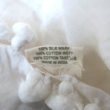 Matta Pom Pom Scarf White Cotton-Silk