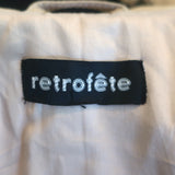 Retrofete Tai Puff Sleeve Moto Jacket Beige Suede Size Extra Small