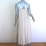 RAILS Claire Tiered Midi Dress Cream Petite Floral Print Rayon Size Medium