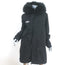 Mr & Mrs Italy Army Parka Coat Black Fox Fur-Lined Cotton Canvas Size Small