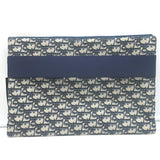Christian Dior Oblique Kit Voyage Travel Bag Ecru/Navy Clutch Unisex NEW