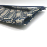 Christian Dior Oblique Kit Voyage Travel Bag Ecru/Navy Clutch Unisex NEW