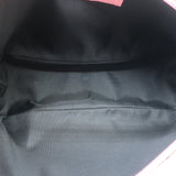 Gucci GG Boat Pochette Pink Leather-Trim Beige Canvas Mini Shoulder Bag