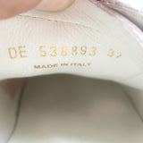 Saint Laurent Glitter Lips Court Classic Sneakers White Leather Size 37 US 8