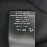 Zadig & Voltaire Theos Ruffled Lace-Trim Blouse Black Silk Size Large