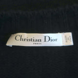 Christian Dior J'Adior 8 Cashmere V-Neck Sweater Black Size US 4