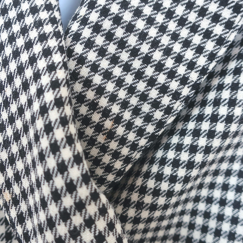 Escada by Margaretha Ley Houndstooth Double Breasted Blazer Black/White Size 40