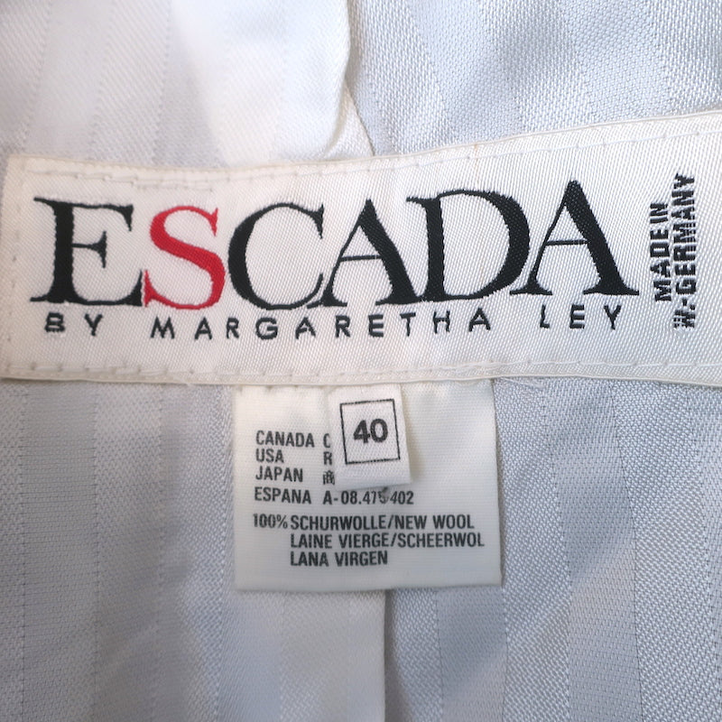 Escada by Margaretha Ley Houndstooth Double Breasted Blazer Black/White Size 40