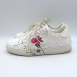 Valentino + Inez & Vinoodh Rockstud Floral Untitled Sneakers White Size 38.5