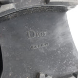 Christian Dior Stacked Heel Lace-Up Derby Shoes Black Patent Leather Size 38.5