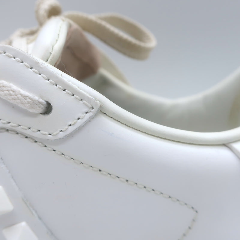 Valentino + Inez &amp; Vinoodh Rockstud Floral Untitled Sneakers White Size 38.5