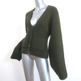 Khaite Scarlet Cashmere Cardigan Olive Size Small