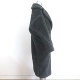 Max Mara Teddy Bear Icon Coat Gray Wool-Alpaca Size Medium