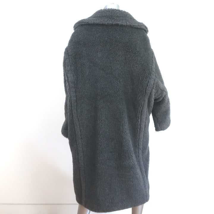 Max Mara Teddy Bear Icon Coat Gray Wool-Alpaca Size Medium