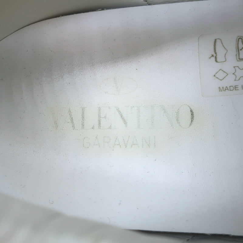Valentino + Inez &amp; Vinoodh Rockstud Floral Untitled Sneakers White Size 38.5