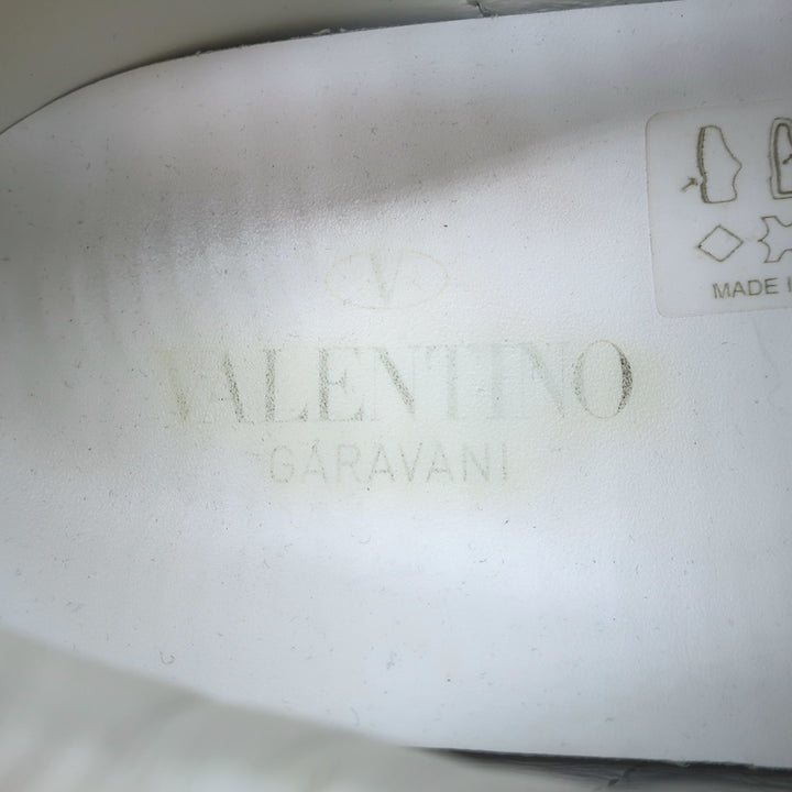 Valentino + Inez &amp; Vinoodh Rockstud Floral Untitled Sneakers White Size 38.5
