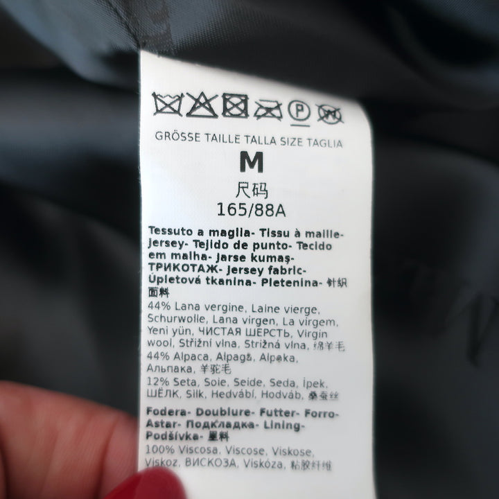 Max Mara Teddy Bear Icon Coat Gray Wool-Alpaca Size Medium