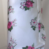 LoveShackFancy x Morgan Lane Stella Slip Dress White Floral Satin Size Large