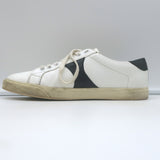 Celine Triomphe TR01L Low Top Sneakers White & Black Leather Size 37
