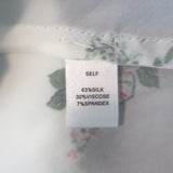 LoveShackFancy x Morgan Lane Stella Slip Dress White Floral Satin Size Large