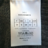 Christian Dior J'Adior 8 Cashmere V-Neck Sweater Gray Size US 2