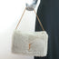 Saint Laurent Kate Shearling Medium Reversible Shoulder Bag Beige Suede