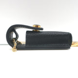 Gucci Porte Rouges Lipstick Holder on Chain Black Leather NEW