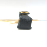 Gucci Porte Rouges Lipstick Holder on Chain Black Leather NEW