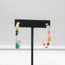 Roxanne Assoulin Faux Pearl & Multicolor Beaded Hoops