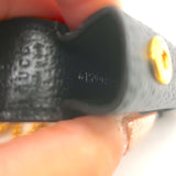 Gucci Porte Rouges Lipstick Holder on Chain Black Leather NEW