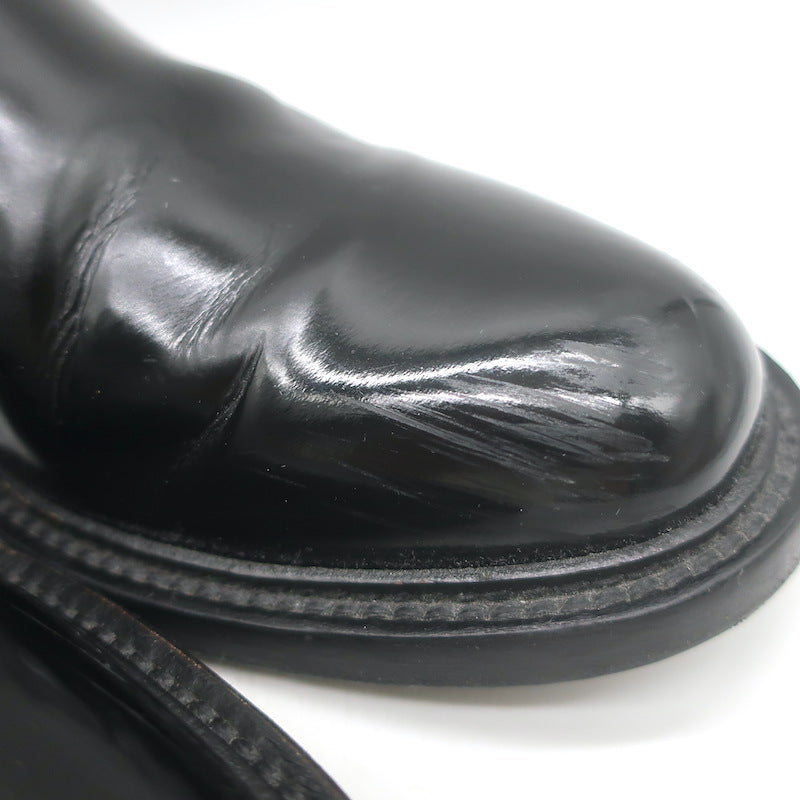 Saint Laurent Chelsea Boots Black Polished Leather Size 41.5