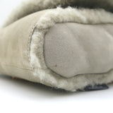 Saint Laurent Kate Shearling Medium Reversible Shoulder Bag Beige/Grey Suede