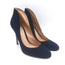 Gianvito Rossi Lyra 150 High-Back Pumps Navy Suede Size 38.5