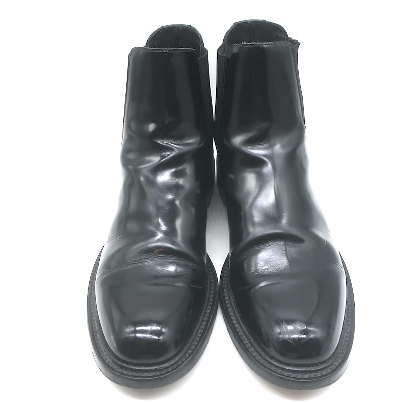 Saint Laurent Chelsea Boots Black Polished Leather Size 41.5